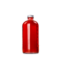 750 ML Round Glass Bottle with 33-400 Plastic Metal Lid